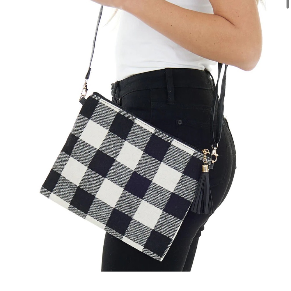 Versatile Buffalo print crossbody/clutch
